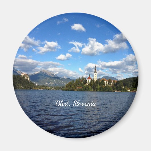 Bled, Sloveense landschapsfoto Magneet (Voorkant)
