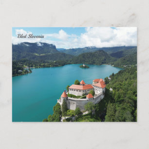 Bled Slovenië Feestdagenkaart