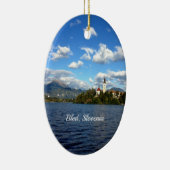 Bled, Slovenië—landschapsfoto, Keramisch Ornament (Rechts)