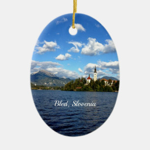 Bled, Slovenië—landschapsfoto, Keramisch Ornament