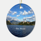 Bled, Slovenië—landschapsfoto Keramisch Ornament (Links)