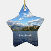 Bled, Slovenië—landschapsfoto Keramisch Ornament (Links)