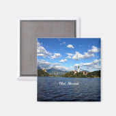 Bled, Slovenië—landschapsfoto Magneet (Voorkant / Achterkant)