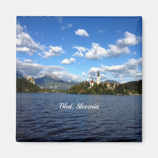 Bled, Slovenië—landschapsfoto Magneet (Voorkant)