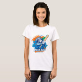 Bleed Blue t shirt voor cricketliefhebbers (Voorkant volledig)