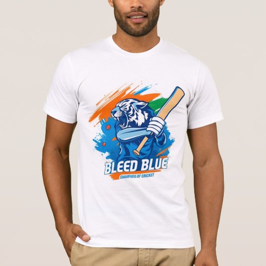 Bleed blue t shirt voor Heren (Voorkant)