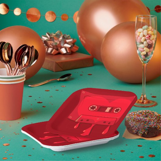 Bleeding Audio Cassette Papieren Bordje