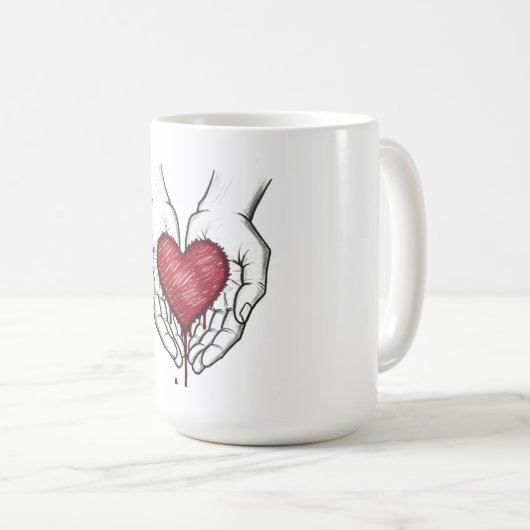 Bleeding Heart Aesthetic Mug (Devant droit)