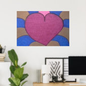 Bleeding Heart Art Poster (Thuiskantoor)