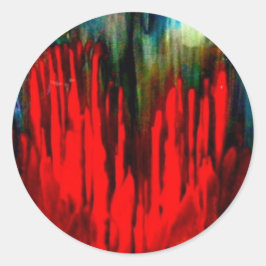 Bleeding Heart Collectie beroemd gemaakt door HAS  Ronde Sticker