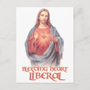Bleeding Heart Liberal Jesus Briefkaart