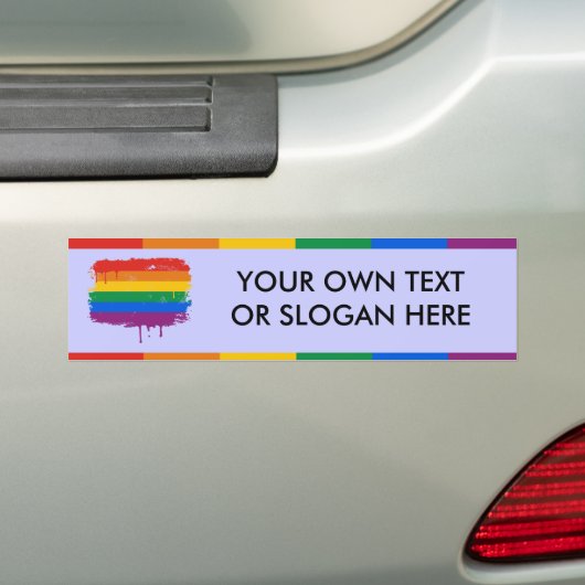 Bleeding Regenboog Bumpersticker (Op auto)