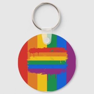 Bleeding Regenboog Sleutelhanger