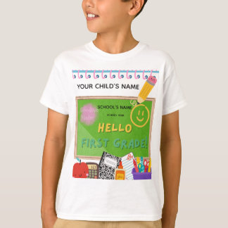 BLEEGRAPICS: Hallo Eerste Leerjaar! T-shirt