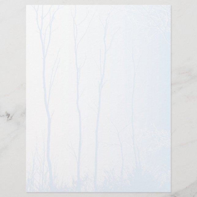 Bleek blauw boompapier (Voorkant)