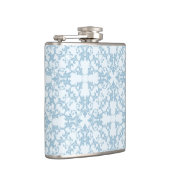 Bleek blauw Damask Heupfles (Rechts)