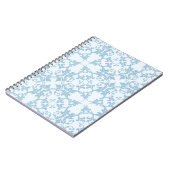 Bleek blauw Damask Notitieboek (Linkerzijde)