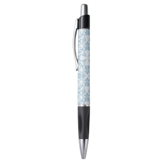 Bleek blauw Damask Pen (Top (Verticaal))