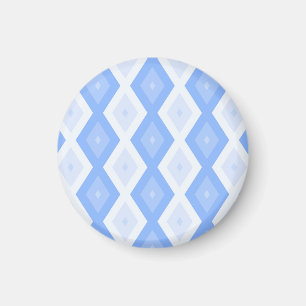 Bleek blauw diamantpatroon magneet