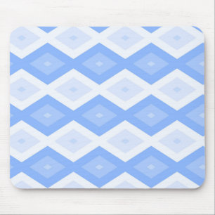 Bleek blauw diamantpatroon muismat