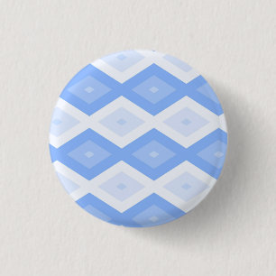 Bleek blauw diamantpatroon ronde button 3,2 cm