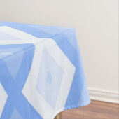 Bleek blauw diamantpatroon tafelkleed (Voorbeeld)