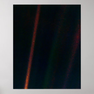 Bleek Blauw Dot Clean Poster