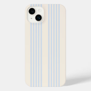 Bleek blauw en beige vijf strepen patroon