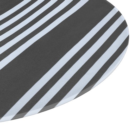 Bleek blauw en houtskool met vijf strepen snijplank (Hoek)