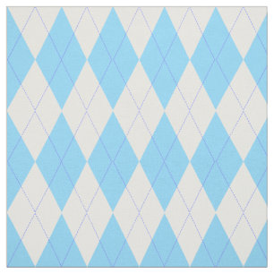 Bleek blauw en wit patroon stof