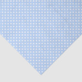 Bleek blauw en wit Polka Dot Pattern Tissuepapier (Detail)