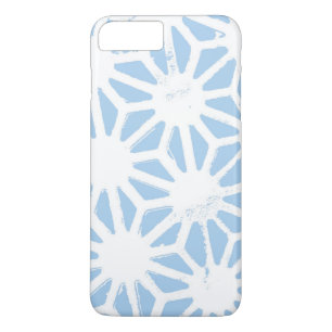 Bleek blauw geometrisch patroon iPhone 8 plus / 7 plus hoesje
