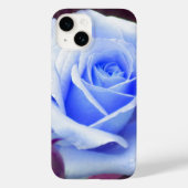 Bleek blauw Roos Case-Mate iPhone Case (Achterkant)