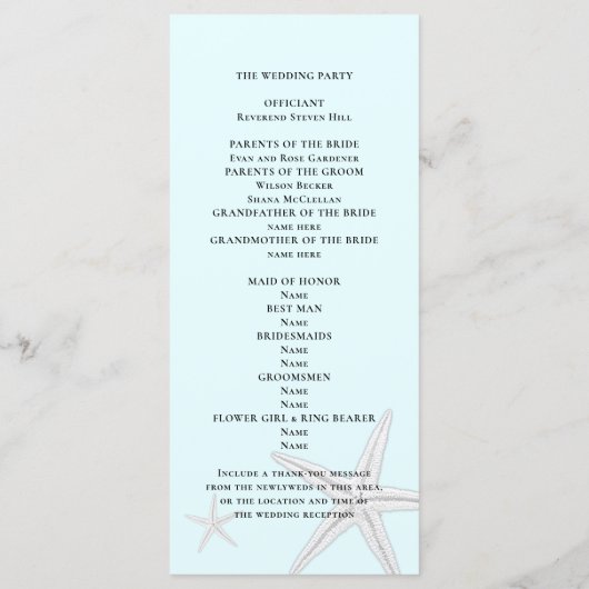 Bleek-blauw-strand-strand-staartprogramma voor Sta Programma (Achterkant)