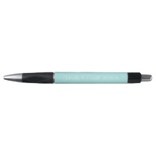 Bleek Blue Personalised Wedding Favors Pen