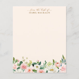 Bleek Blush Pink Floral - Aangepast schrijven