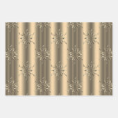 Bleek brons en gouden kerst inpakpapier vel (Voorkant 3)