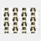 Bleek brons en gouden kerst inpakpapier vel (Voorkant 2)