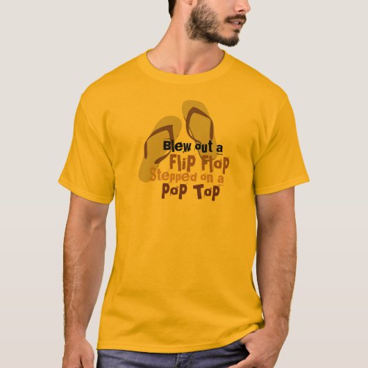 Bleek een Flip Flop 2 uit T-shirt (Voorkant)