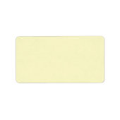 Bleek Geel Achtergrond Sjabloon Etiket (Voorkant)