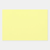 Bleek geel effen kleur | Klassiek | Elegant Inpakpapier Vel (Voorkant 2)