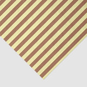 Bleek geel en bruine strepen tissuepapier (Detail)