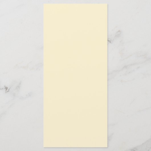 Bleek geel gepersonaliseerd met gastennaam Elegant Menu (Achterkant)