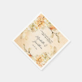 Bleek gekleurde herfst ... servet (Hoek)