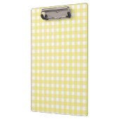 Bleek gele en witte gingham klembord (Links)