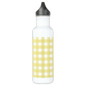 Bleek gele en witte gingham waterfles  (Links)