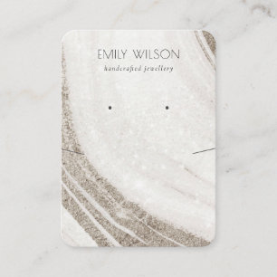 Bleek Gold Marble Agate Ketting Veroorbaar beeldsc Visitekaartje