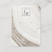 Bleek Gold Marble Agate Ketting Veroorbaar beeldsc Visitekaartje (Voorkant)