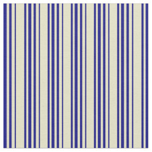 Bleek Goldenrod en blauw Patroon Stof