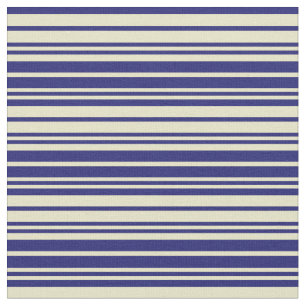 Bleek Goldenrod & Midnight Blue Pattern van Stripe Stof